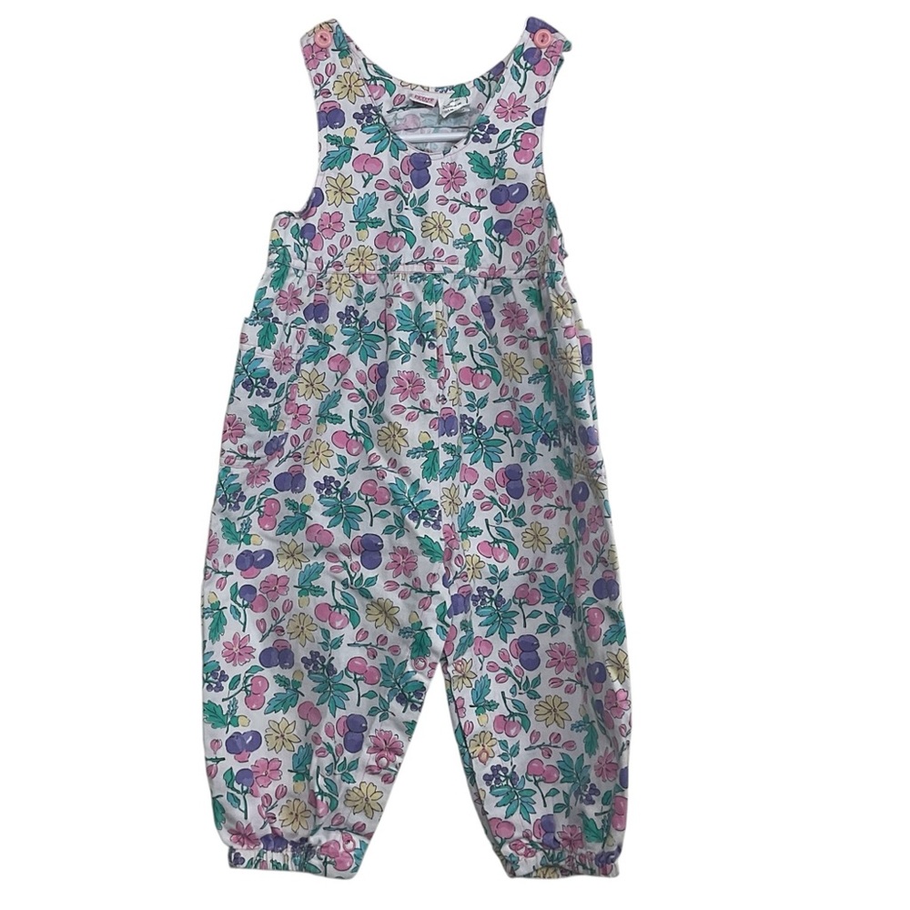 Petite Club Floral Print Sleeveless Jumpsuit Romper Size 24m